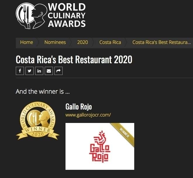 mejor restaurante de costa rica