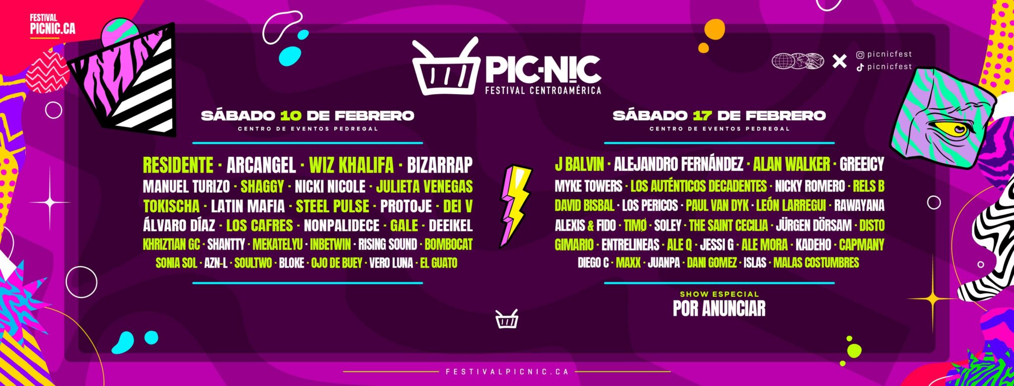 Conozca El Lineup Por Día De Picnic Festival Centroamérica 2024 - La ...